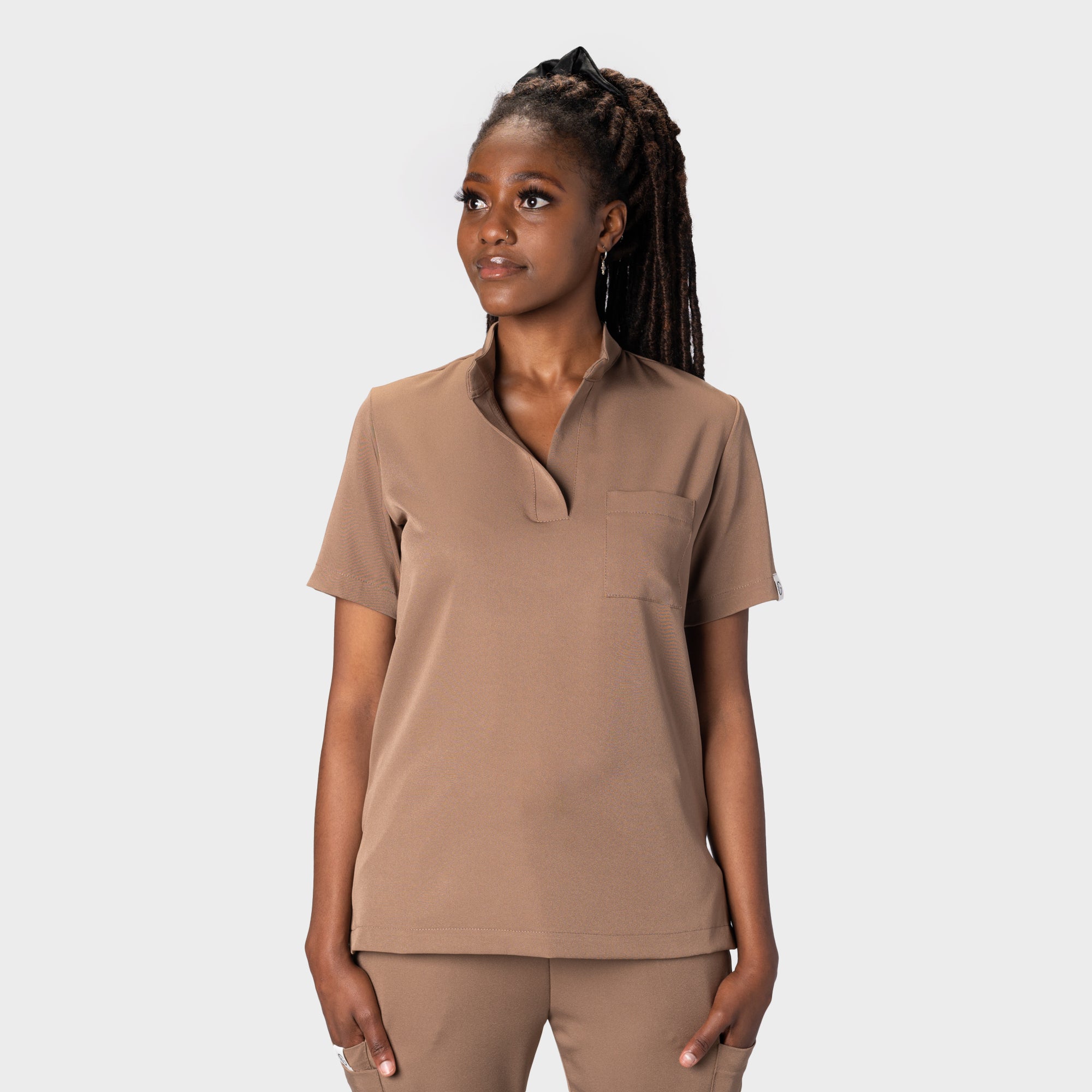 LADIES ACTIVE MANDARIN TOP - Greens Medi Scrubs South Africa - Premium Medical Uniforms & Apparel - Delivery Across SA 
