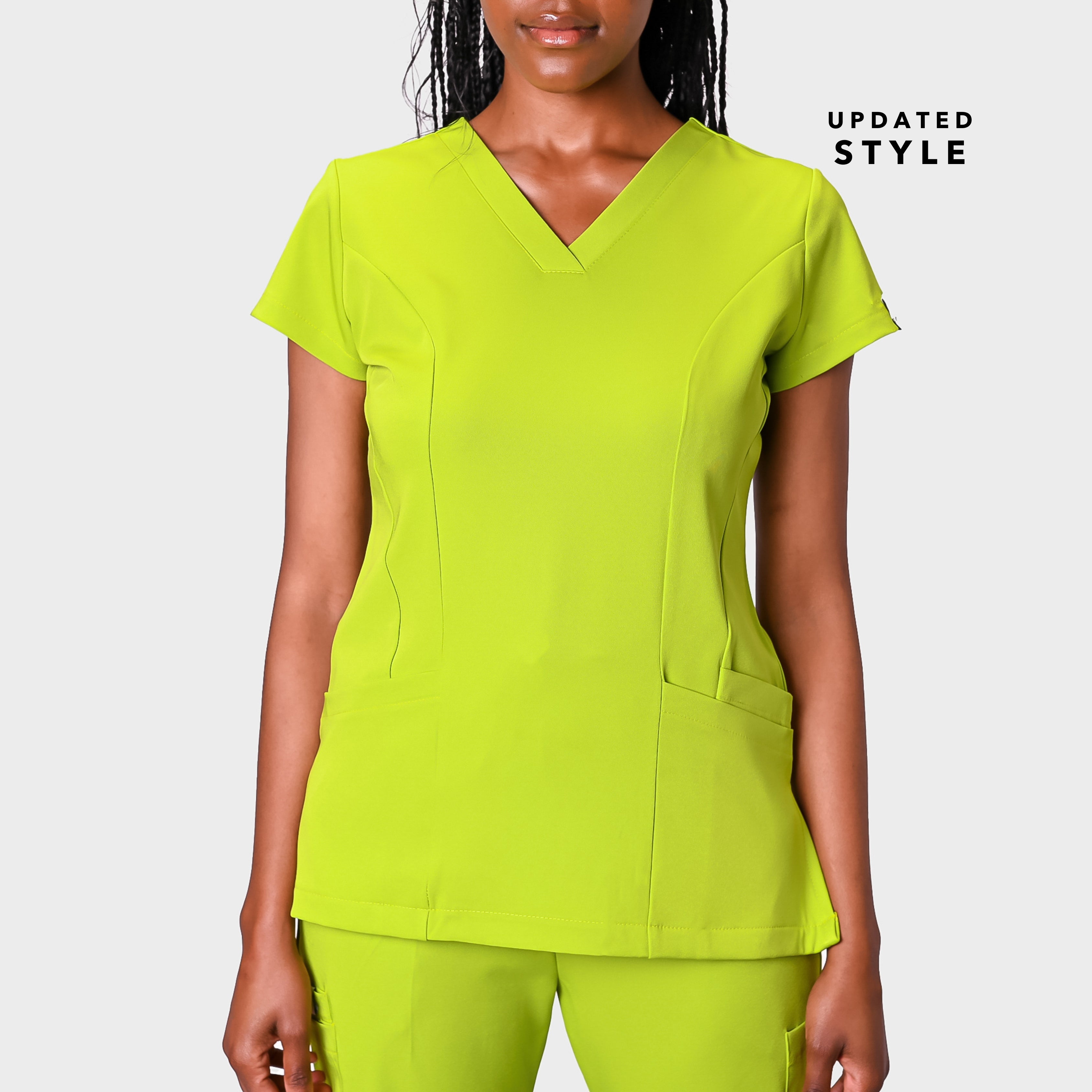 LADIES ACTIVE X SLIM TOP - Greens Medi Scrubs South Africa - Premium Medical Uniforms & Apparel - Delivery Across SA 